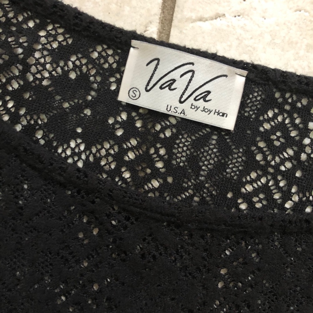 VaVa by Joy Han Crochet Fringe Boho Poncho - Picture 9 of 11